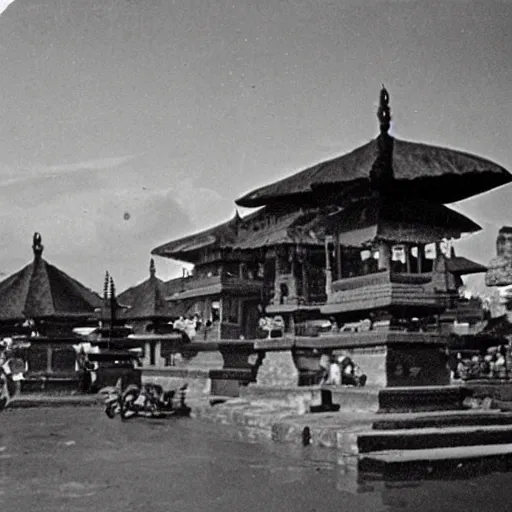 Prompt: denpasar bali 1 9 5 0