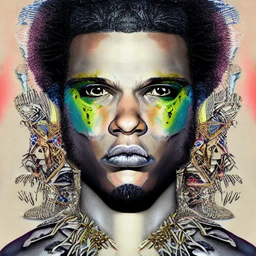 Image similar to medium portrait soft light painted erik jones and joe fenton, inspired by shaka zulu shakespeare, intricate, sharp high detail illustration, - c 1 5