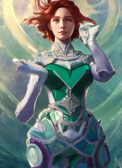 Image similar to symmetry!! portrait of sailor neptune! alien in the style of horizon zero dawn, machine face, intricate, elegant, highly detailed, digital painting, artstation, concept art, smooth, sharp focus, illustration, art by artgerm and greg rutkowski and alphonse mucha, 8 k