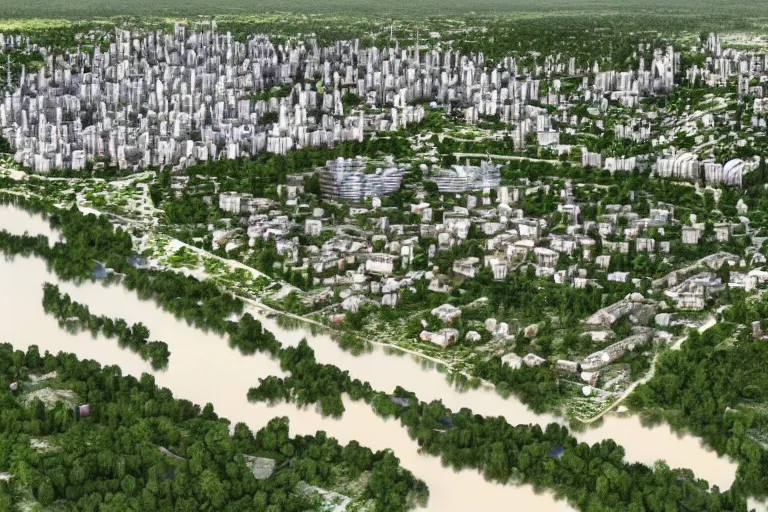 Prompt: the future capital city of liberland