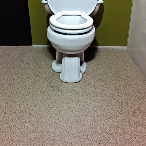 Image similar to toilet with angry facial expression, used by yoda