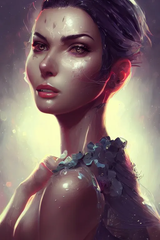 Prompt: clear portrait of a curious attractive women, background hyper detailed, character concept, full body, dynamic pose, glowing lights intricate, elegant, highly detailed, digital painting, artstation, concept art, sharp focus, illustration, van baarle lois and qwek dom