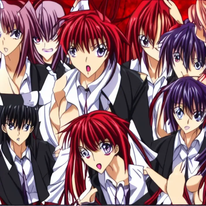 Prompt: highschool dxd scenes