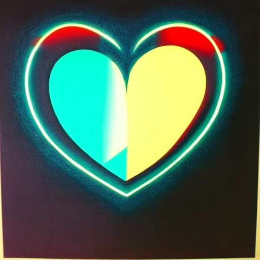 Image similar to cartoon heart on fire, symmetrical, washed out color, centered, art deco, 1 9 5 0's futuristic, glowing highlights, peaceful