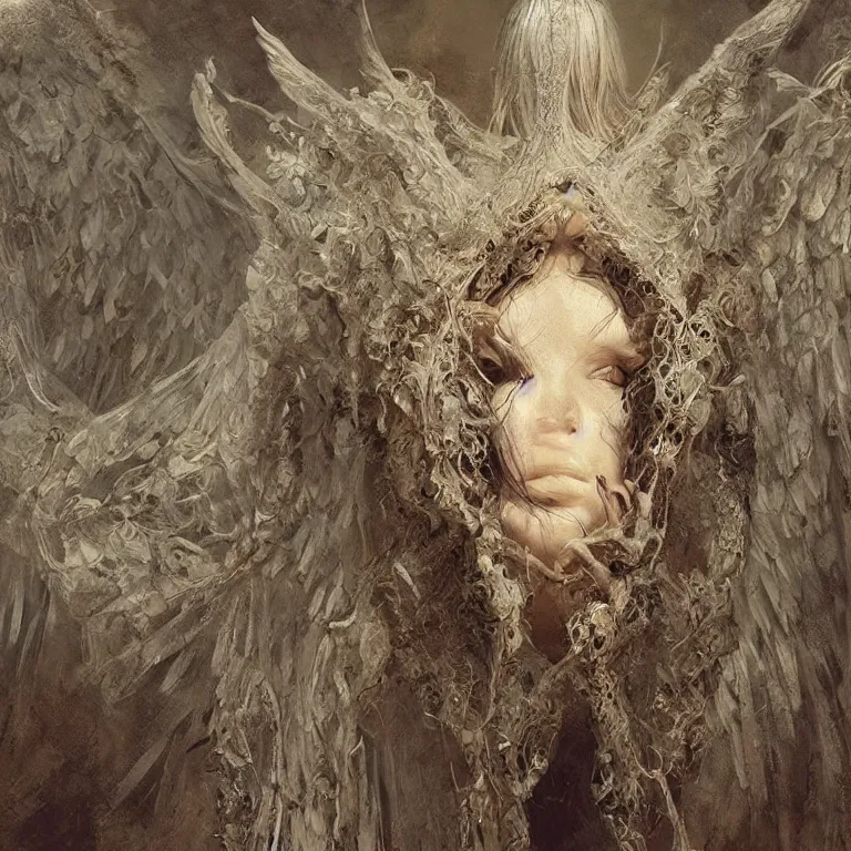 Image similar to angel watching demon, 3 d render, artstation, high face symmetry, intricate, masterpiece, award winning, high face symmetry, intricate, digitalillustration, by greg rutkowsky, and ilya repin