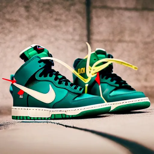 Image similar to nike dunk off - white pine green photograph