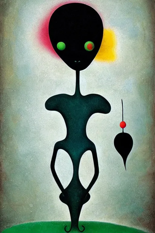 Prompt: androgynous vampire, flowerpunk, by joan miro, andy kehoe