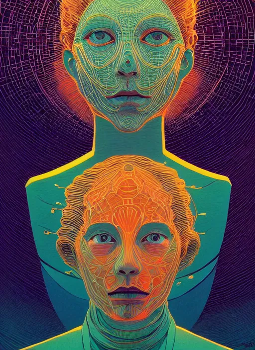 Prompt: symmetry!! stunning portrait of louise michel!! by victo ngai, kilian eng vibrant colours, dynamic lighting, digital art, winning award masterpiece, fantastically beautiful, illustration, aesthetically inspired by beksinski and dan mumford, trending on artstation, art by greg rutkowski, 8 k