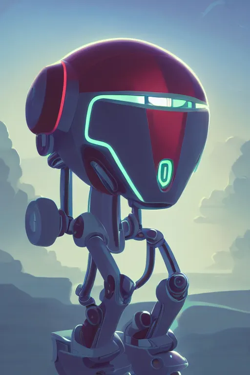 Image similar to metabots medabots medarotto medarot robot minimalist comics helmet mask neon cybereye, behance hd by jesper ejsing, by rhads, makoto shinkai and lois van baarle, ilya kuvshinov, rossdraws global illumination ray tracing hdr radiating a glowing aura