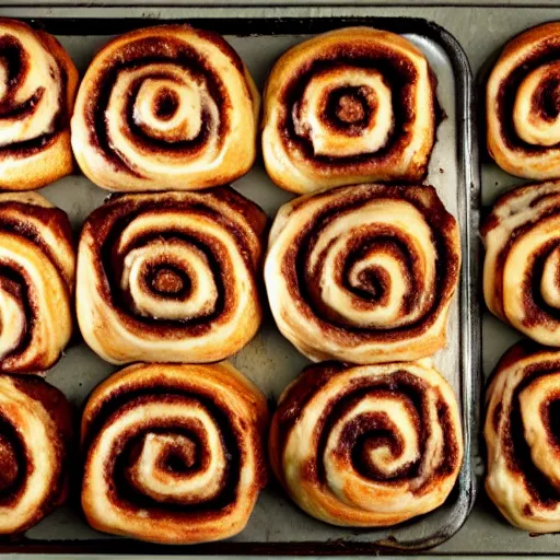 Prompt: cinnamon rolls, made of steak