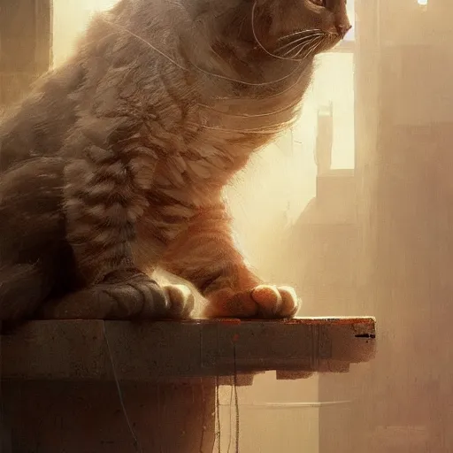 Image similar to Schrodinger cat, quantum mechanics, highly detailed, smooth, artstation, digital illustration by Ruan Jia and Mandy Jurgens and Artgerm and Wayne Barlowe and Greg Rutkowski and Zdislav Beksinski