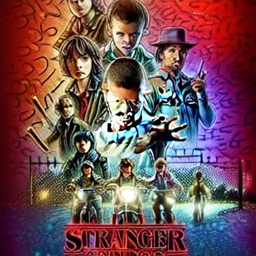 Image similar to promotional poster for stranger things only tupac is the actor playing the roll of eleven. highly realistic