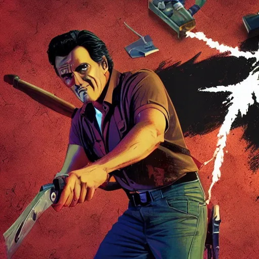 Image similar to ash vs the evil dead