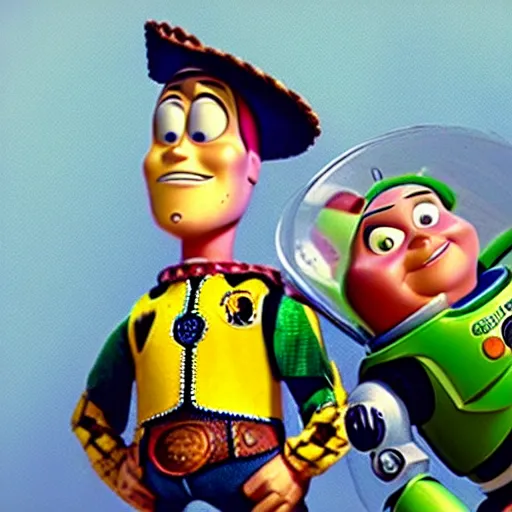 Prompt: buzz and woody