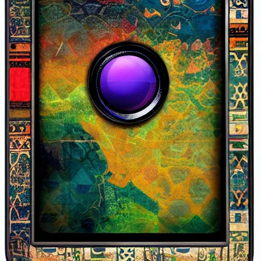 Image similar to smartphone in the style of art noveau