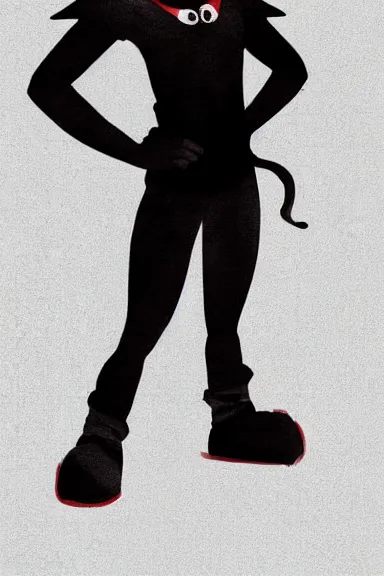 Image similar to little boy with cat ears in an black outfit with red cape. digital artwork made by lois van baarle and kentaro miura, sharpness focus, inspired by hirohiko araki, anatomically correct, heroic composition, hero pose, smooth, night city, hd