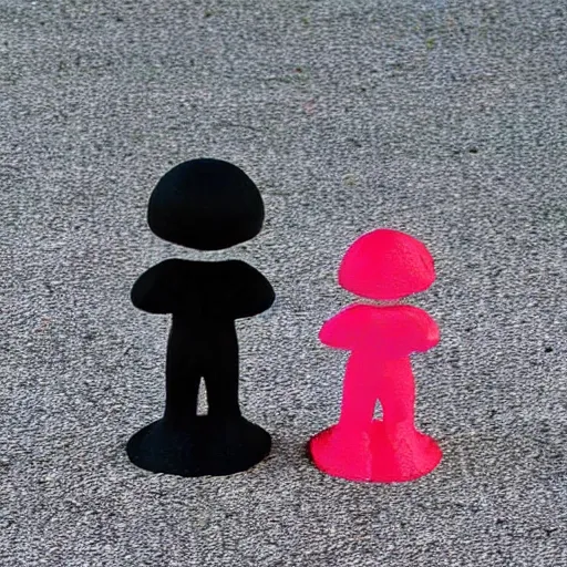 Image similar to shadow figurine meet color figurine