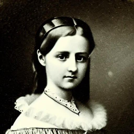 Image similar to a german young adult princess, circa 1 8 5 4