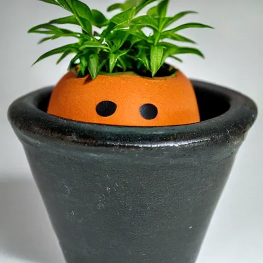 Image similar to cute plant in a pot sticker