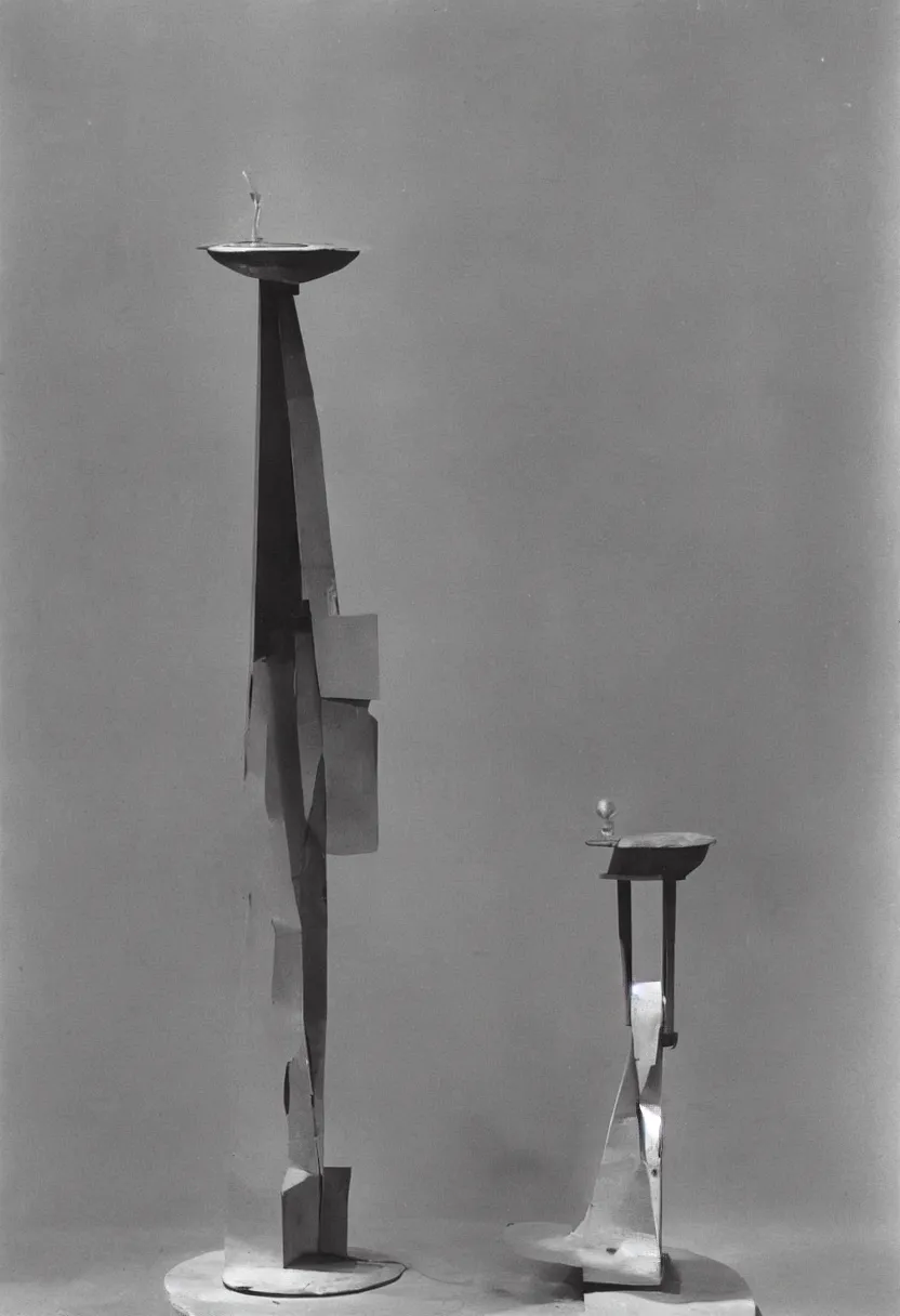 Image similar to simple readymade machine object on a pedestal, Marcel Duchamp