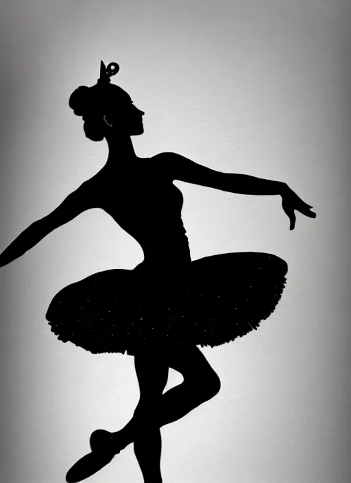 Prompt: ink art ballerina by xu wei