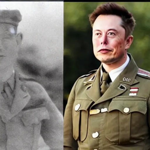 Prompt: Elon musk as a soldier in world war 2