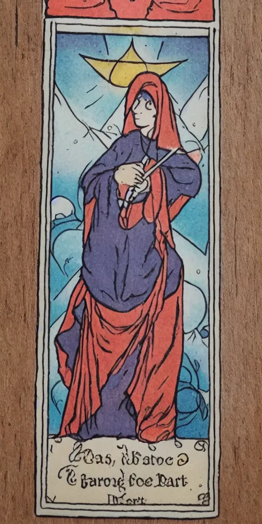 Image similar to blank tarot card