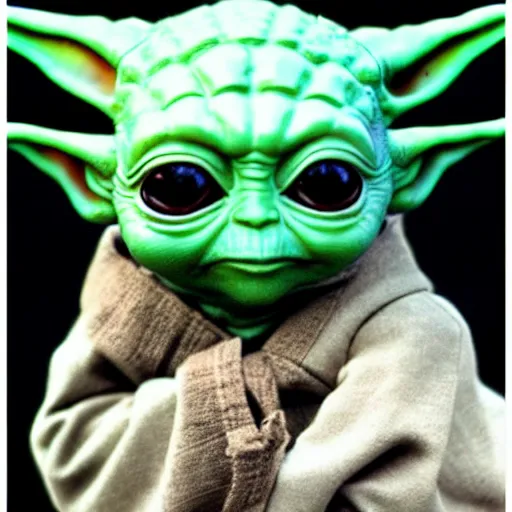 Image similar to baby yoda in style of arcane lol