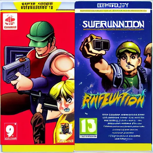 Image similar to super Nintendo box art for Insurrection January 6th, the game