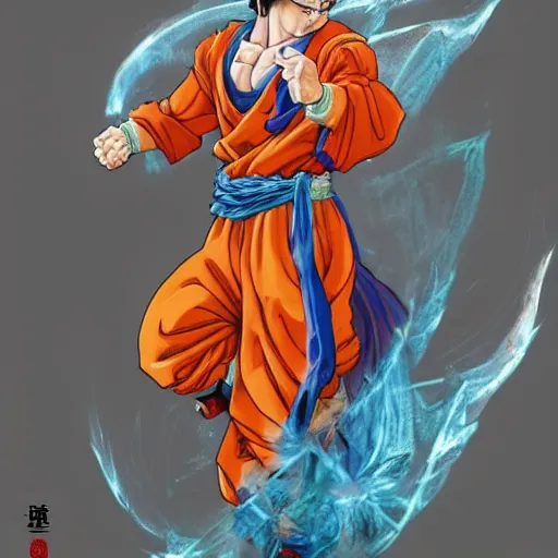 Goku Super Saiyan blue Capmarvel - Illustrations ART street