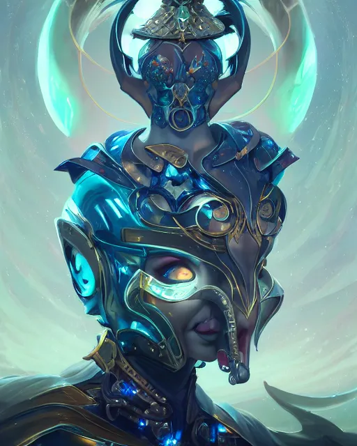 Image similar to portrait of a beautiful cybernetic empress, by pete mohrbacher and artgerm and wlop, digital art, highly detailed, intricate, fantasy, mystical, sharp focus, Trending on Artstation HQ, deviantart, unreal engine 5, 4K UHD image
