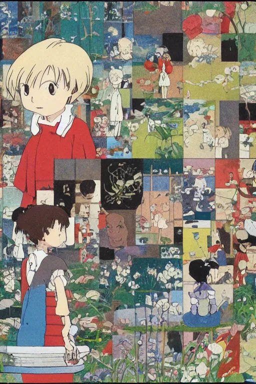 Image similar to a girl fdggdfb 3 5 4 df 3 5 4 3 dsgfdg 3 5 4 gh 3 5 sfg 4 hgfdgh 8 7 gs 6 hgs 7 fds 3 5 4 6 8 7 6 1 2 5 3 by hayao miyazaki and piet mondrian and hiroshi yoshida, studio ghibli, trending on artstation