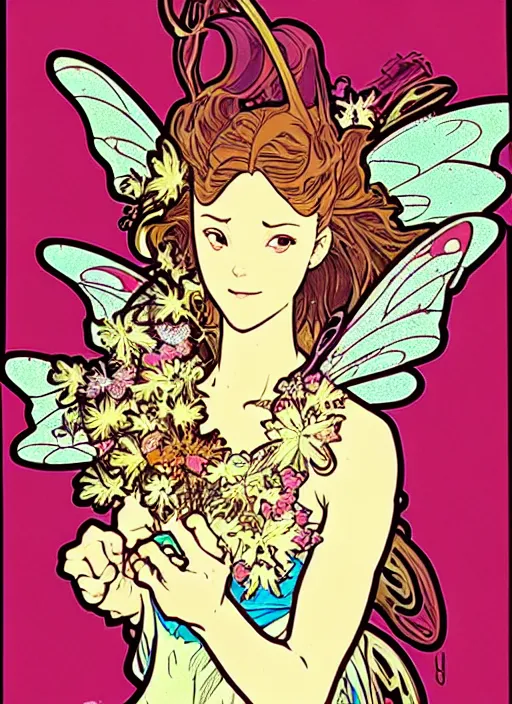 Prompt: great fairy of power, fairy foundation!! portrait illustration, pop art, splash painting, art by geof darrow, ashley wood, alphonse mucha, makoto shinkai