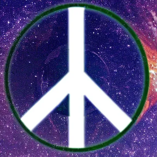 Image similar to peace sign on the planet earth