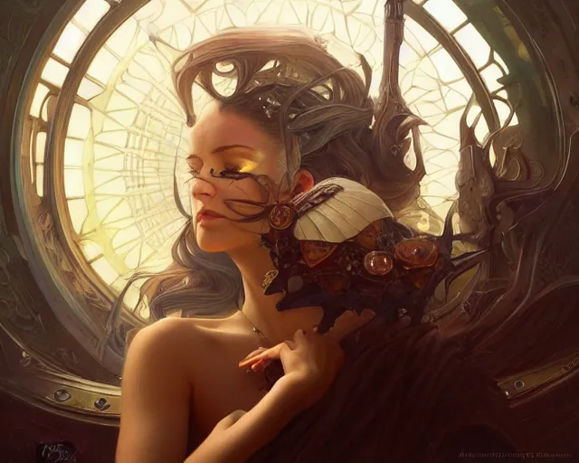 Prompt: photography of ma © ret oppenheim, deep focus, d & d, fantasy, intricate, elegant, highly detailed, digital painting, artstation, concept art, matte, sharp focus, illustration, hearthstone, art by artgerm and greg rutkowski and alphonse mucha