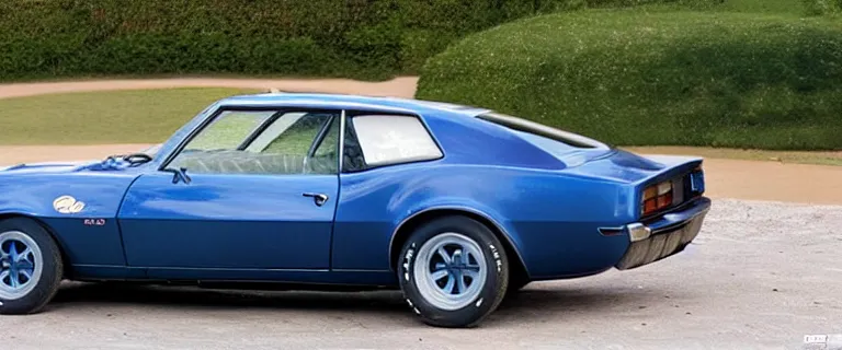 Image similar to denim blue audi camaro b 1 ( 1 9 6 9 )