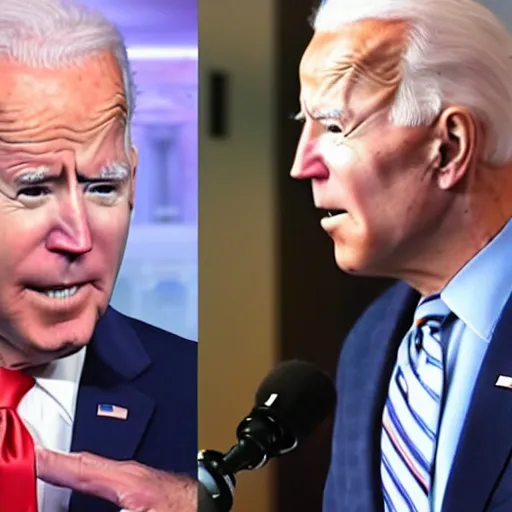 Image similar to photographic still of joe biden in glenn martin dds, very detailed, very intricate,