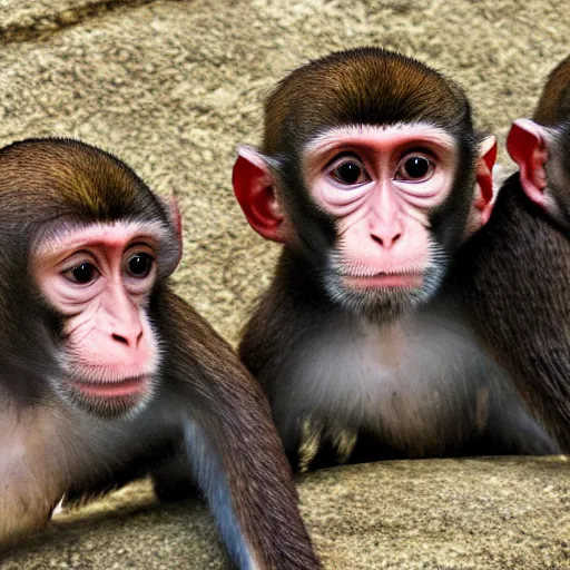 Image similar to three headed monkey