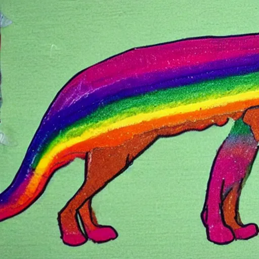 Image similar to a rainbow dog