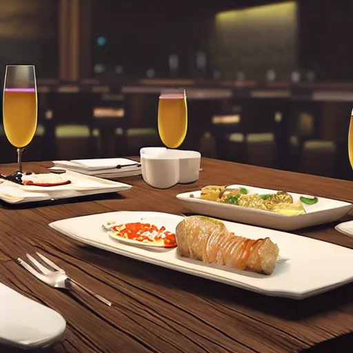 Prompt: awful dinner at restaurant, 8K, photorealistic, Cinematic lights