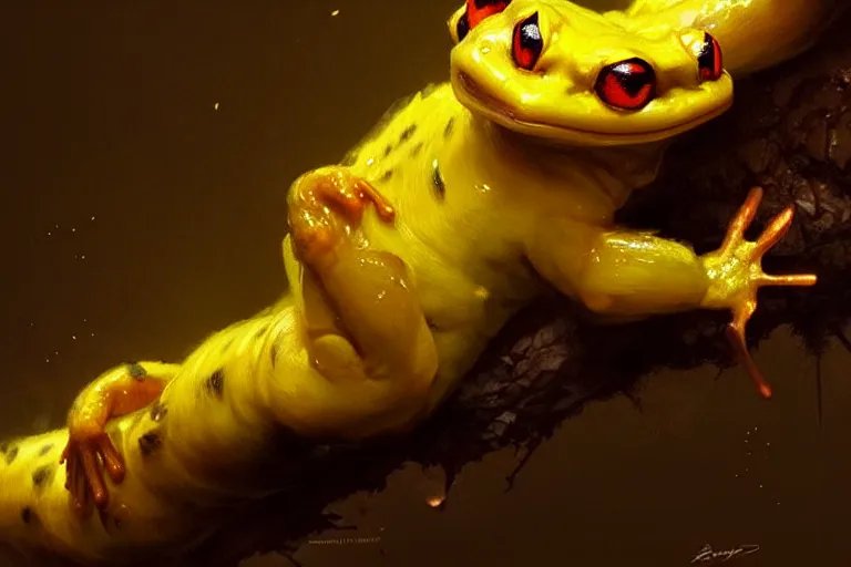 Image similar to fire salamander, photorealistic, trending on artstation, by bayard wu, anna podedworna, gaston bussiere, greg rutkowski