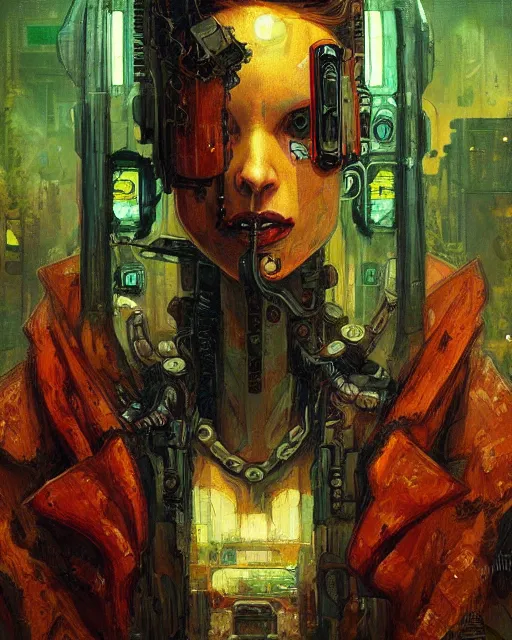 Image similar to portrait of cyberpunk cthulhu by greg rutkowski in the style of egon schiele