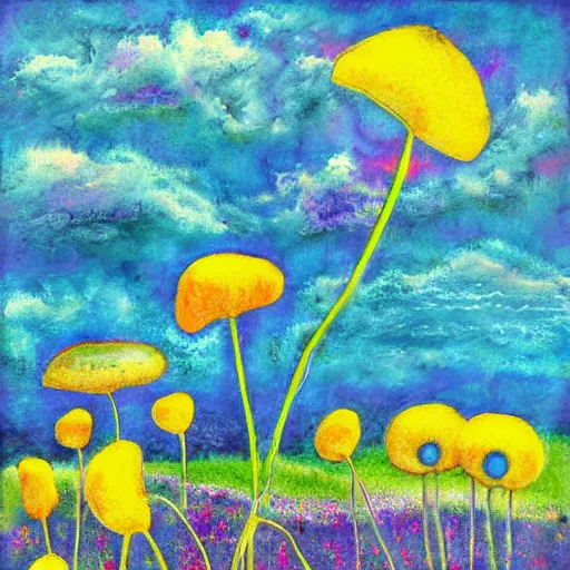 Image similar to surreal summer magnesium, art by Sandra Pelser