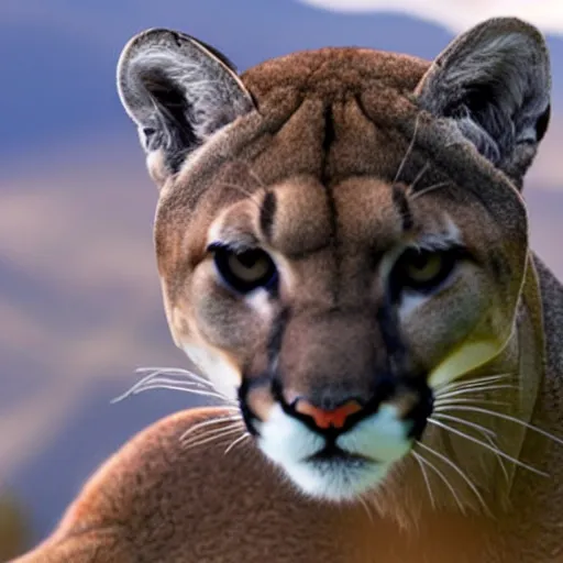 Image similar to zoomed in picture of mountain lion