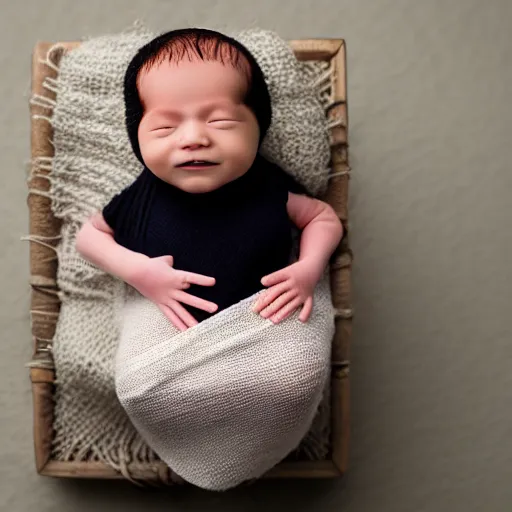 Image similar to new born kid on a white background standing