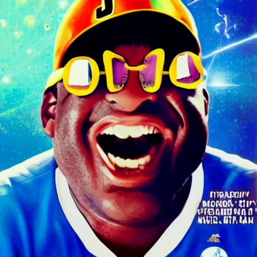 Image similar to a film poster of space jam with maradona, photorealistic film grain,