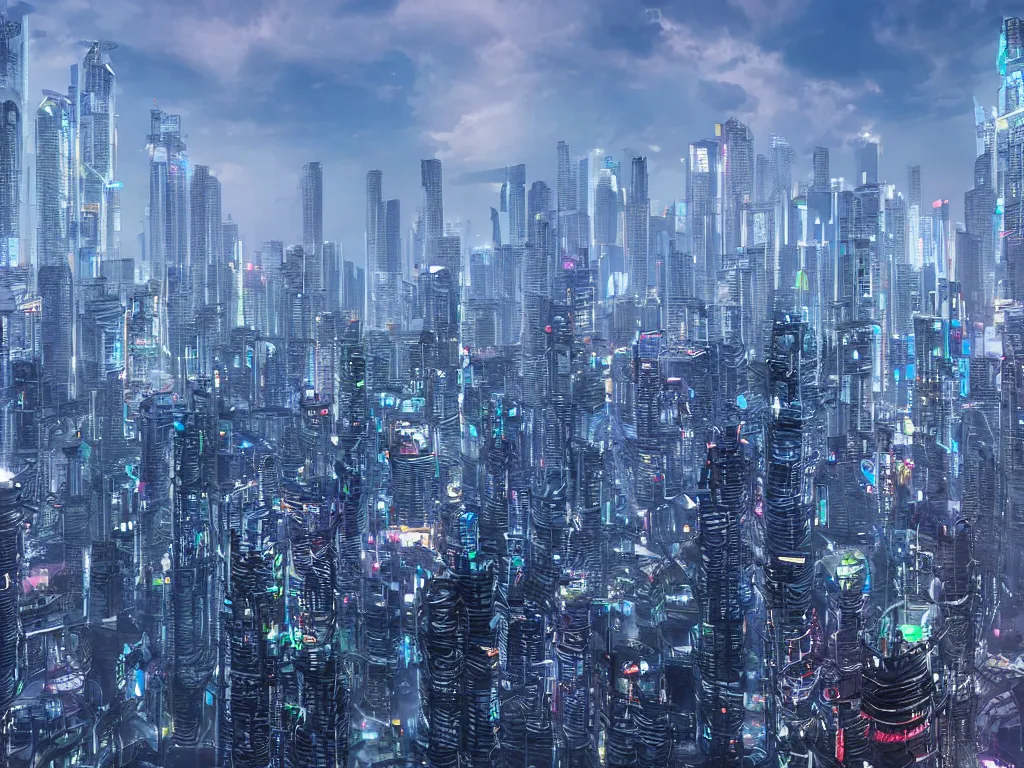 Image similar to futuristic cyberpunk malaysia city skyline,