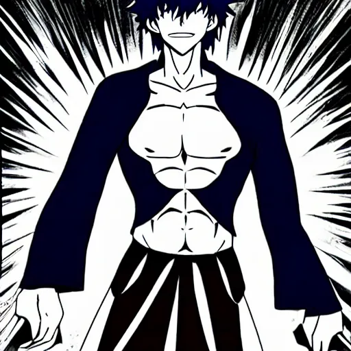 Image similar to Akuro Fudo from Devilman: Crybaby in Russia, anime manga style,