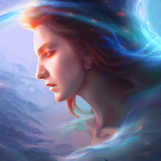 Prompt: the perfect expression of subconscious connects to the purified consciousness by digital art, masterpiece, ultra detailed concept art, self - taught, 8 k hd resolution