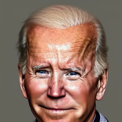 Image similar to donald trump and joe biden hybrid, headshot photo